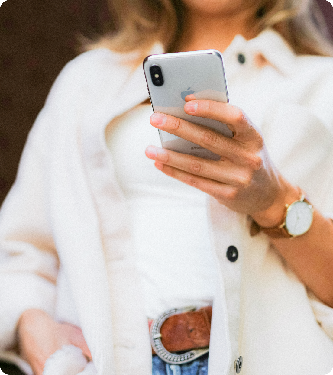 Woman on phone